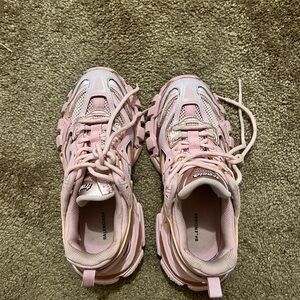 Balenciaga Kids Light Pink Sneakers